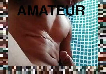 amateur, ejaculation-sur-le-corps, gay, branlette, collège, solo, minet