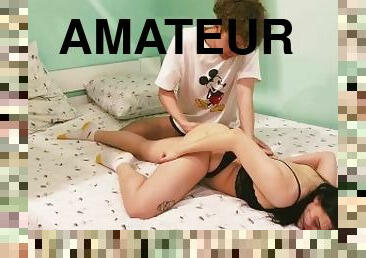 fitta-pussy, amatör, brudar, cumshot, tonåring, avrunkning, fingerknull, college, knullande, söt