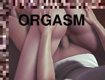 orgasm, fitta-pussy, amatör, cumshot, gigantisk-kuk, kuk