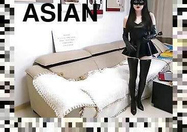 asiatisk, strumpbyxor, japansk, strumpor, maskiner, fetisch, latex