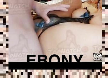 Creamy Pussy Ebony Topnotch Gets Steady Dick