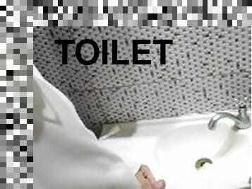 Vertical video of myself in toilet peeing off large amount of pee
