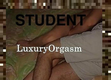 Sexy student can't stop cumming - LuxuryOrgasm