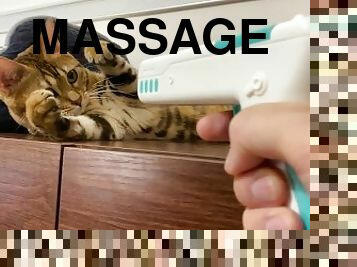 If you use a massage gun on Pussy, it will suck you into its mouth and won't let go........ Finally,