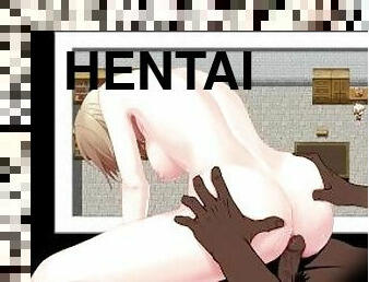 groß-titten, dilettant, creampie, blondine, anime, hentai, reiten, titten