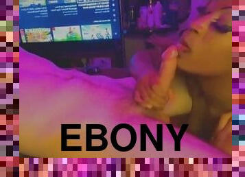 ball sucking ebony thot