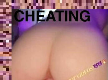 Cheating GF sucks and fucks another man while BF is working