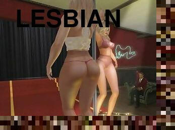 kolgotki, janalar, lesbian, 3ler, stripriz-oýnamak, blondinka, tans-etmek, fetiş