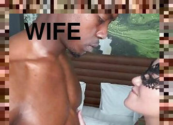 baignade, tricherie, femme, amateur, interracial, milf, maman, black, bite, masque