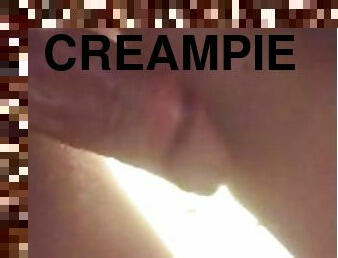 Doggystyle shower creampie