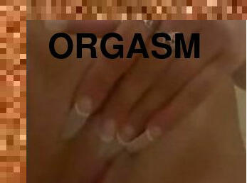 bad, masturbation, orgasm, amatör, brudar, tonåring, fingerknull, sprut, dusch, ensam