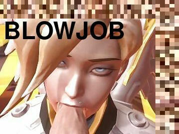 Mercy Blowjob  Overwatch Parody