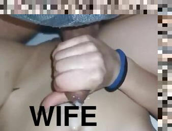 I fucked with my wife's sister with a big chest on her birthday while my love was in the shower. Cum