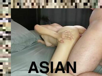 asiatisk, otrogen, fru, anal, milf, japansk, creampie, slav, liten