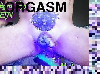 extrem, hårig, gigantisk, orgasm, anal, leksak, dildo, ensam, rövhål