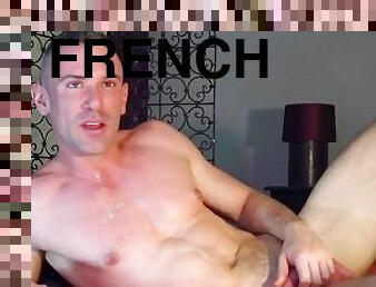 Beautifiul french firefighter gets wanked until cumshot by us ! Lorenzo