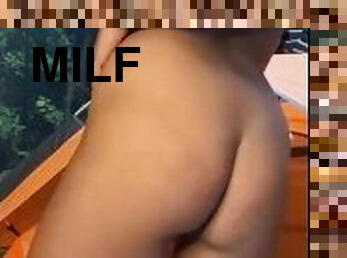 milf, latina, décapage, taquinerie