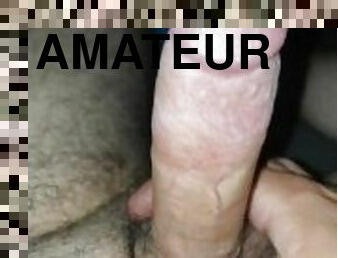 amateur, ejaculation-sur-le-corps, gay, branlette, point-de-vue, ejaculation, solo, boules, réalité, bite