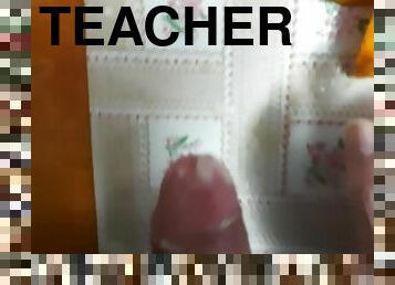 young teacher decided to fuck an orange ????