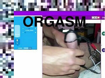 onani, orgasme, kæmpestor-pik, legetøj, sperm, italiensk, solo, rygende, pik