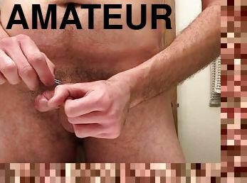 pappa, masturbation, amatör, cumshot, pov, sprut, ensam, smärta, kuk