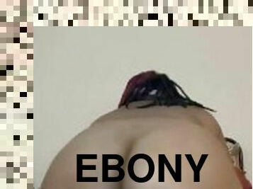 BBW Ebony twerks naked for camera
