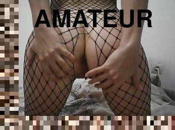 masturbation, amatör, anal, brudar, leksak, slyna, underkläder, fetisch, ensam, brunett