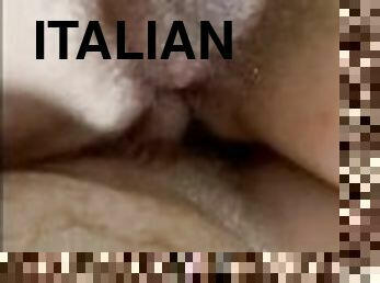 orgasme, cumshot, italiensk