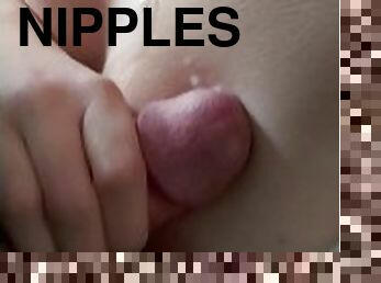 nippel, dilettant, babe, blasen, beule-schuss, paar, gesichtspunkt, beule, blondine, durchdringend