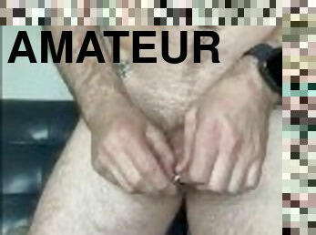 amatör, cumshot, gay, avrunkning, piercad, ensam, muskulös, tatuering, kuk