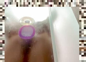 baignade, masturbation, public, amateur, jouet, double, douche, solo, pénétrante