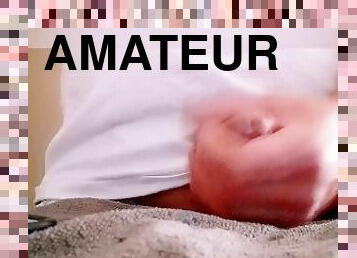 masturbation, amatör, cumshot, gigantisk-kuk, juckande, ensam, kuk