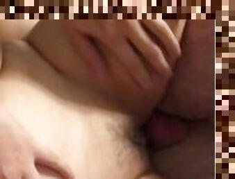 asiatisk, pappa, amatör, hardcore, creampie, pov, verklighet