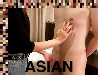 asiatisk, brystvorter, amatør, japansk, handjob, compilation, slave, cfnm, cum, fetisj