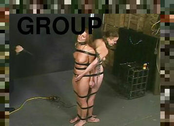 leksak, bdsm, gruppsex, bondage, brunett