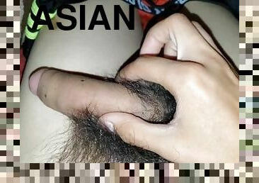 asiático, amateur, gay, a-solas, gay-joven