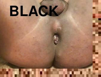 masturbación, anal, negra-ebony, juguete, negra, culazo, cañero