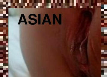Asian wife takes creampie