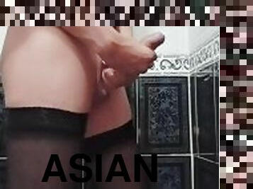 asiatisk, storatuttar, gigantisk, masturbation, mamma-och-pojke, orgasm, smal, cumshot, gigantisk-kuk, mamma