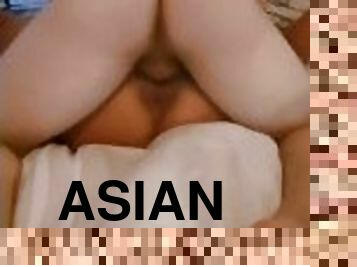 aasialainen, perä, isot-upeat-naiset, kolmisin, lunttu, tyttöystävä, lihaksikas, aisankannattaja, peräreikä, valkoinen