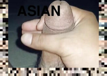 asiatique, masturbation, public, amateur, mature, énorme-bite, branlette, secousses, solo, bite