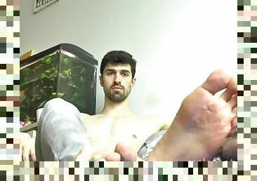 Barefoot guy Farell. foot worship