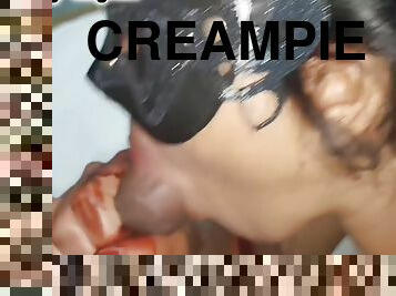 amatör, anal, creampie, pov, bedragen, brunett