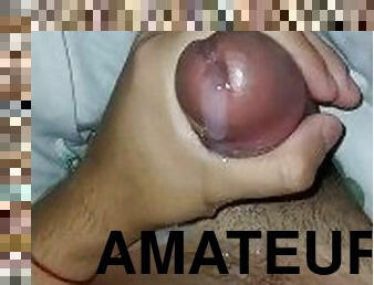 masturbation, amateur, énorme-bite, gay, branlette, joufflue, secousses, ejaculation, solo, réalité