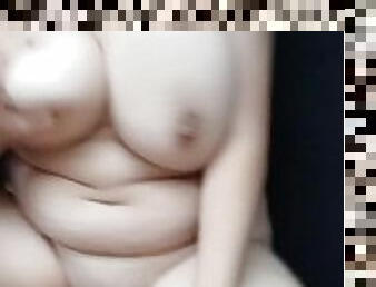 veľké-prsia, žena, milfka, latinské, korisť, objemná, prsia