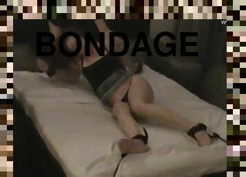 porrstjärna, bdsm, fetisch, bondage, hotell, brunett