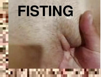 fisting, orgasm, fitta-pussy, amatör, hemmagjord, första-gången, brittisk