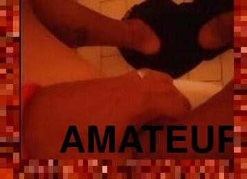 masturbation, amateur, énorme-bite, branlette, solo, bite