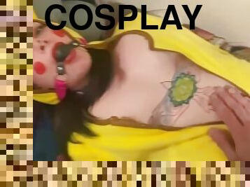 Freakachu: Pokémon Pikachu Cosplay Bound, Gagged, and Throat Fucked