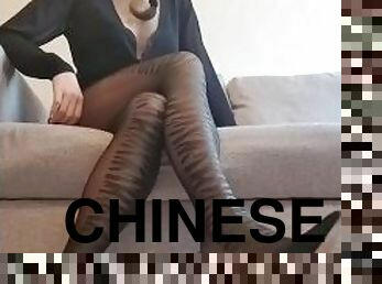 asia, buatan-rumah, stocking-stockings, cina, dominasi-perempuan-dalam-sex